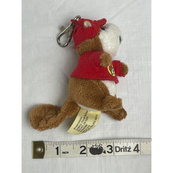BUC-EES Plush Mascot Beaver w/Hat Keychain Backpack Purse Clip - Picture 5 of 8